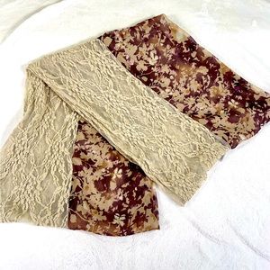 Hinge - Woven Floral Scarf/Wrap